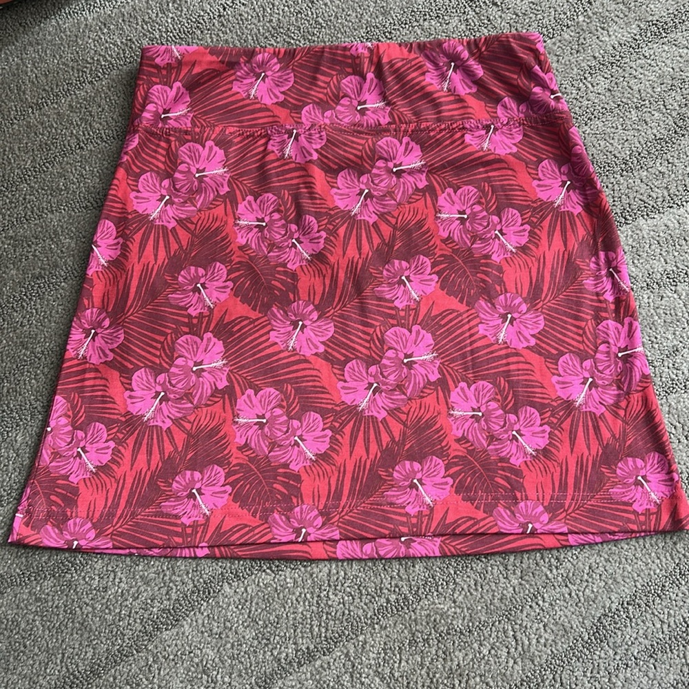 Skhoop Tropical Print Mini Skirt Size Small - Picture 4 of 6